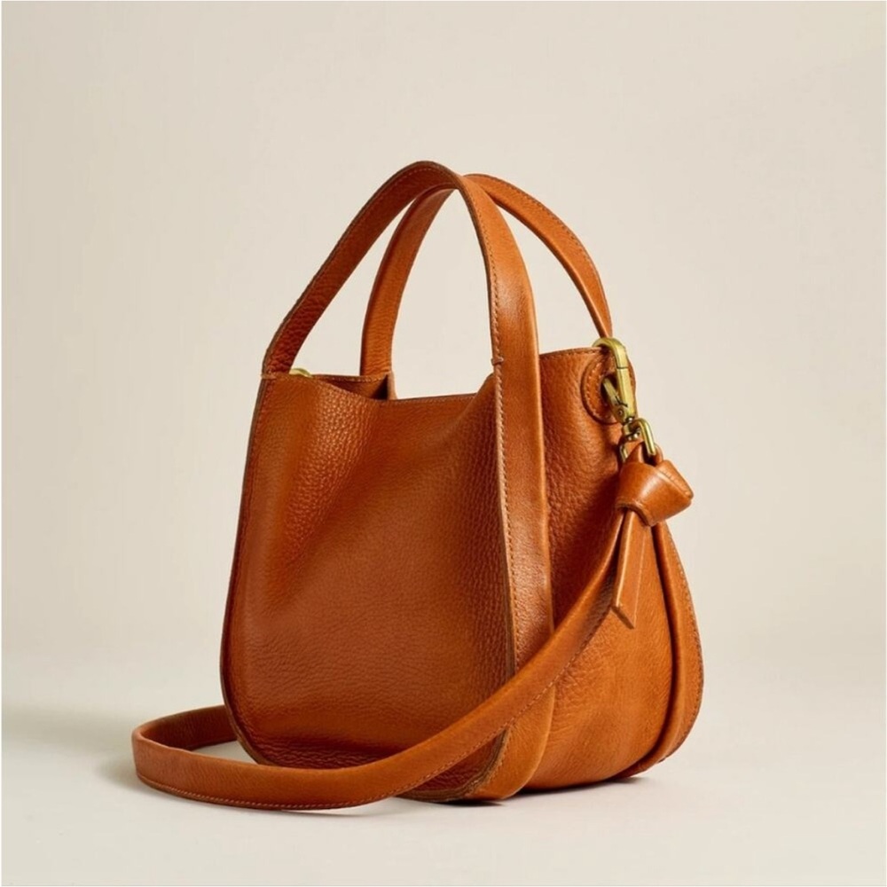 NWT Madewell The Sydney Crossbody Bag Leather Burnish Caramel